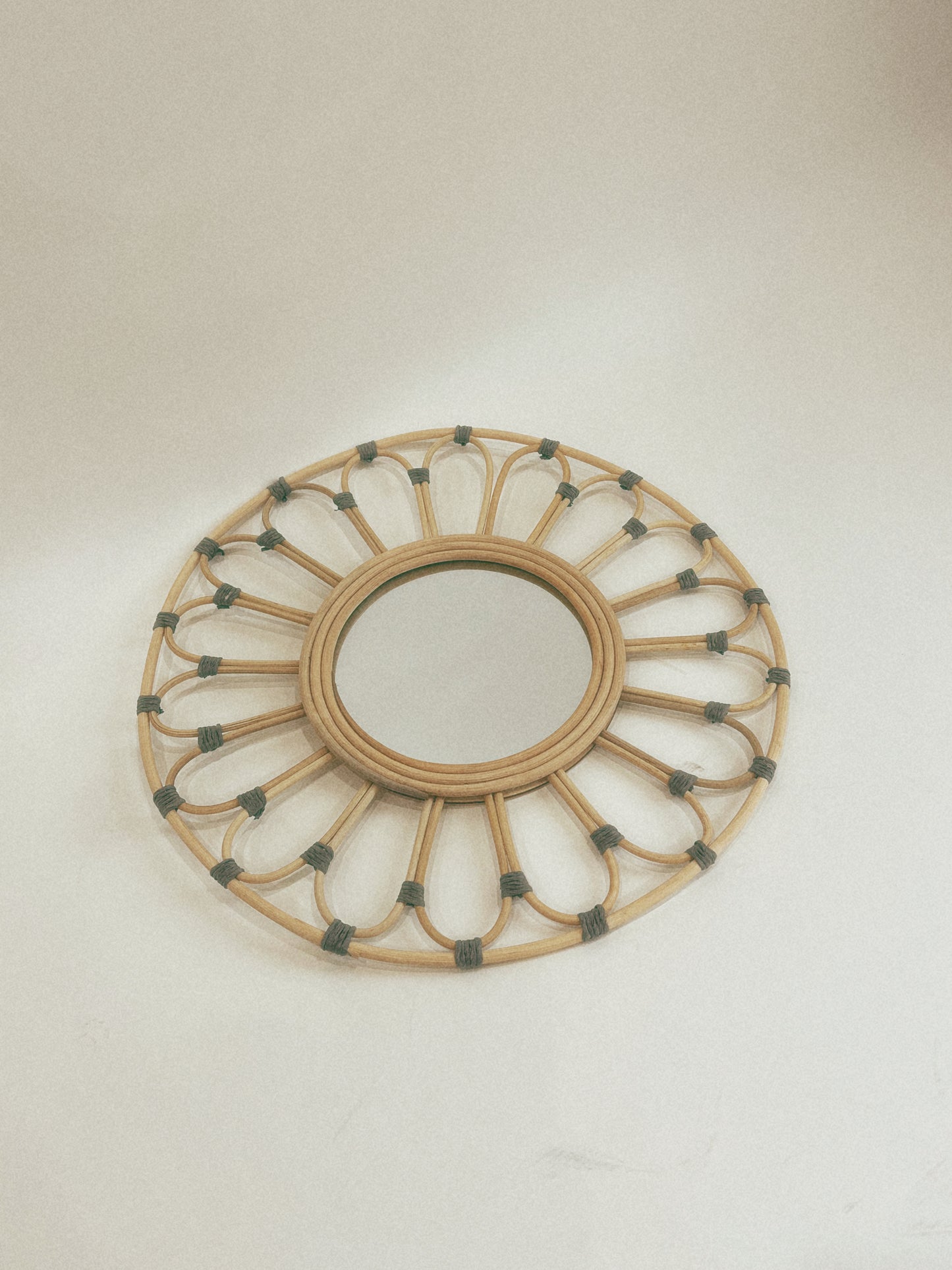 Woven Rattan Mirror