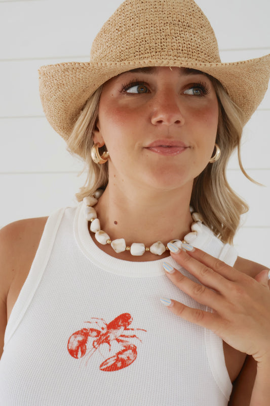Evelyn Cream Necklace