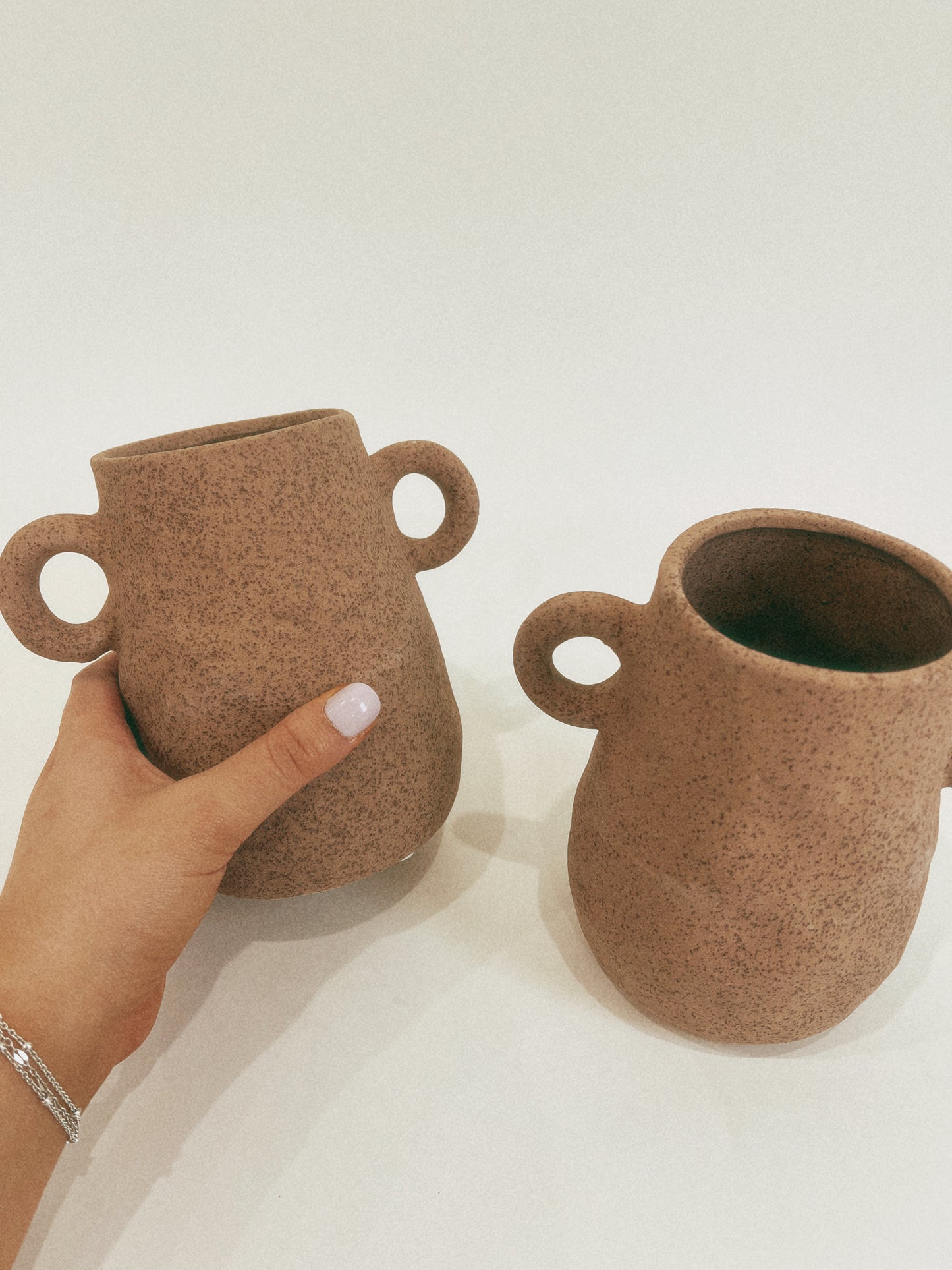 Stoneware Handle Pot