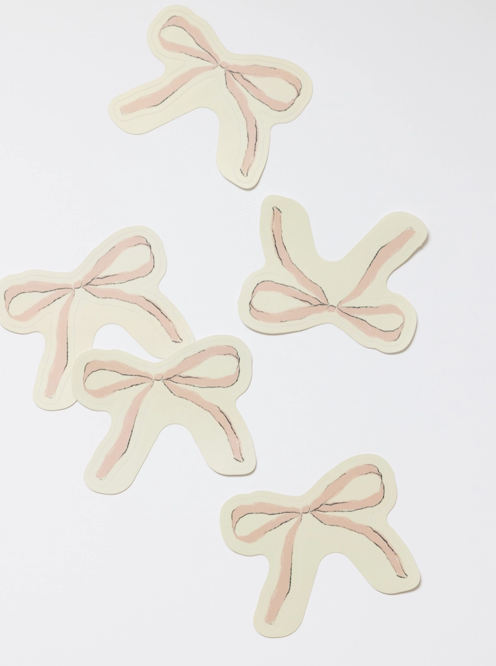 Pink Ribbon Bow Sticker