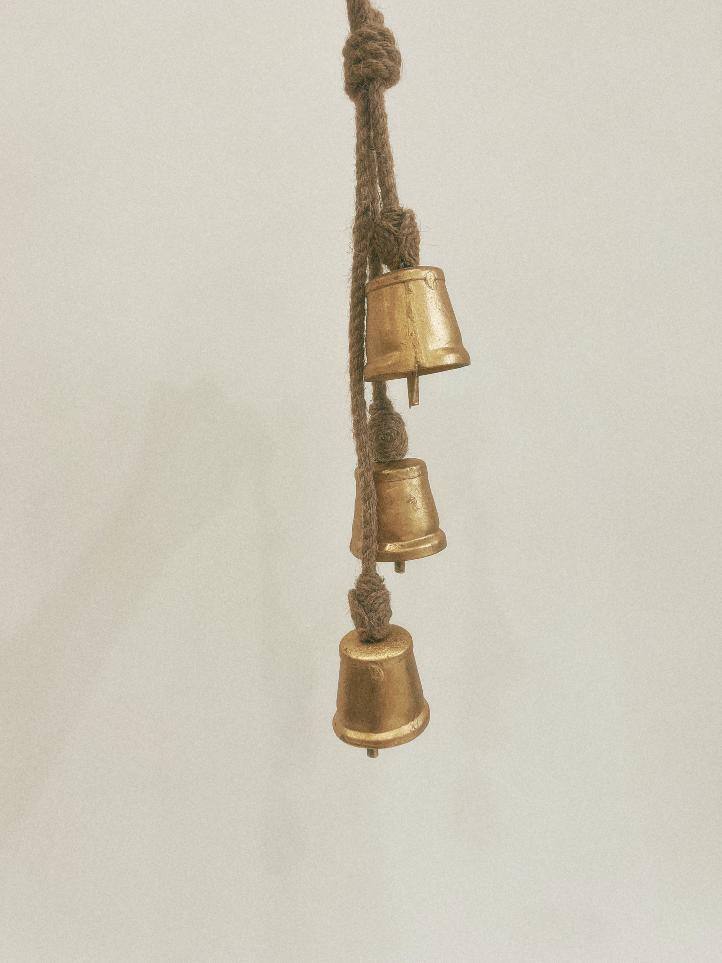 Gold Swag Bell Ornament Trio