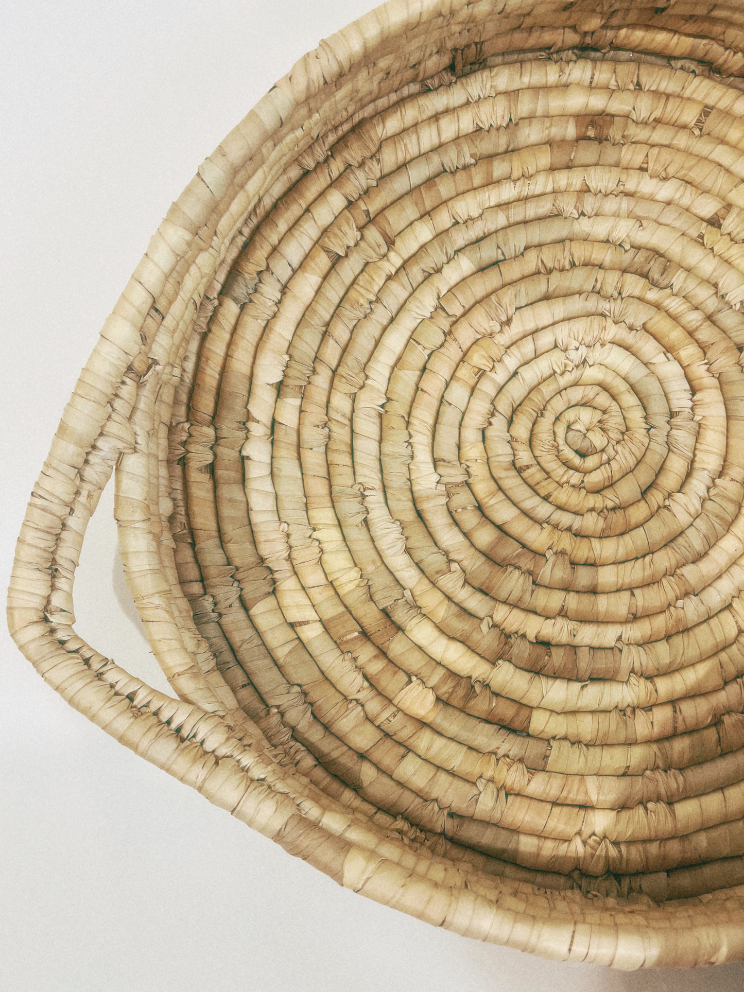 Seagrass Basket – Round Tray with Handle