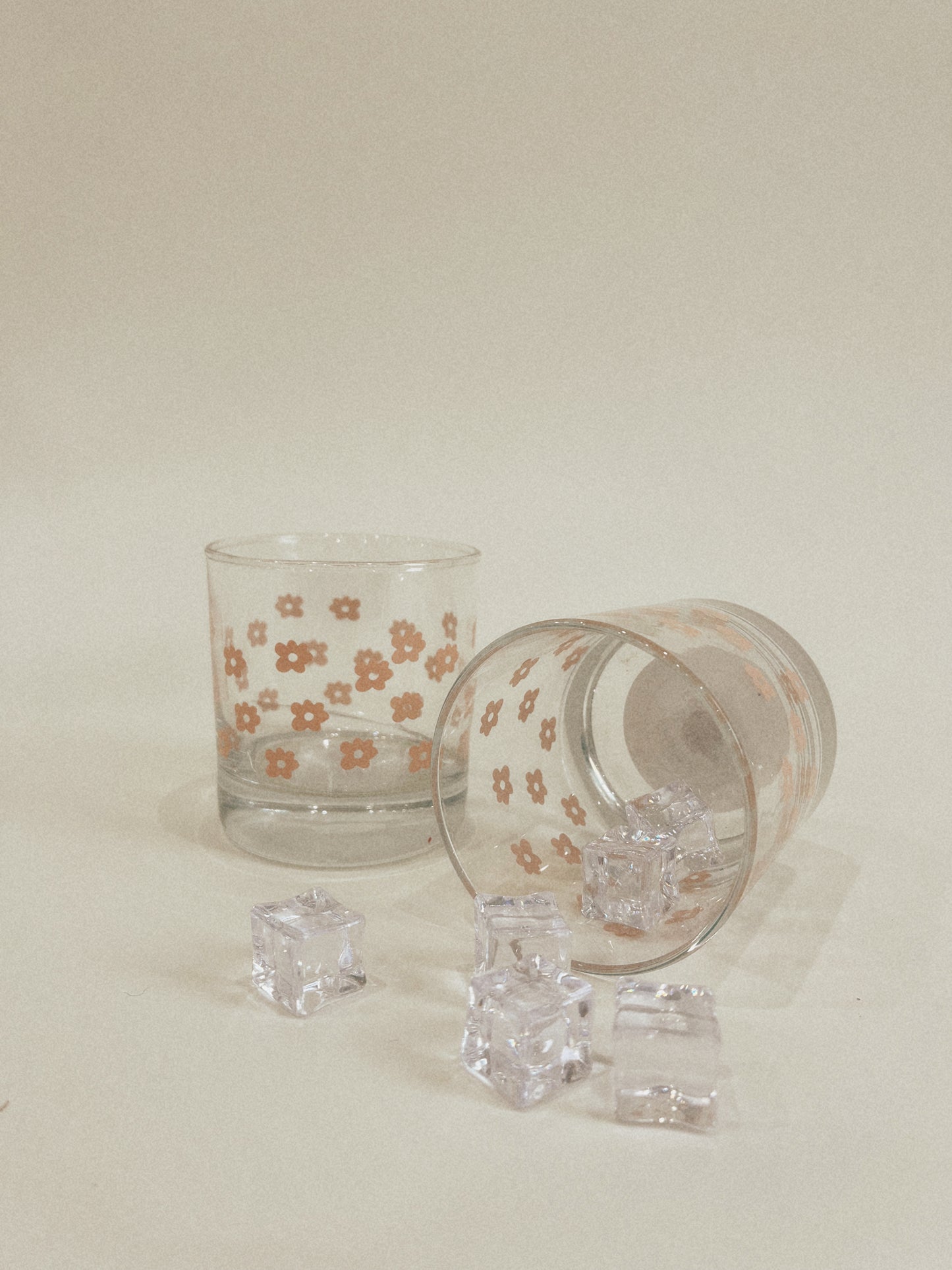 Floral Cocktail Glasses