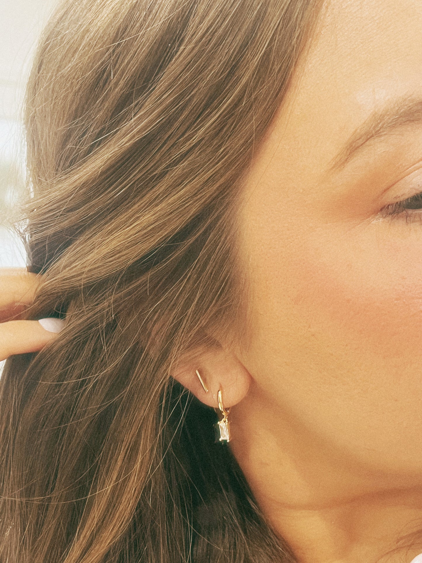 Gold Bar Studs