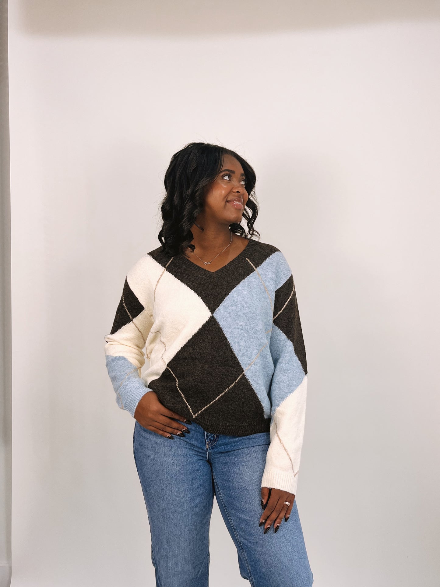 Virginia Argyle Sweater