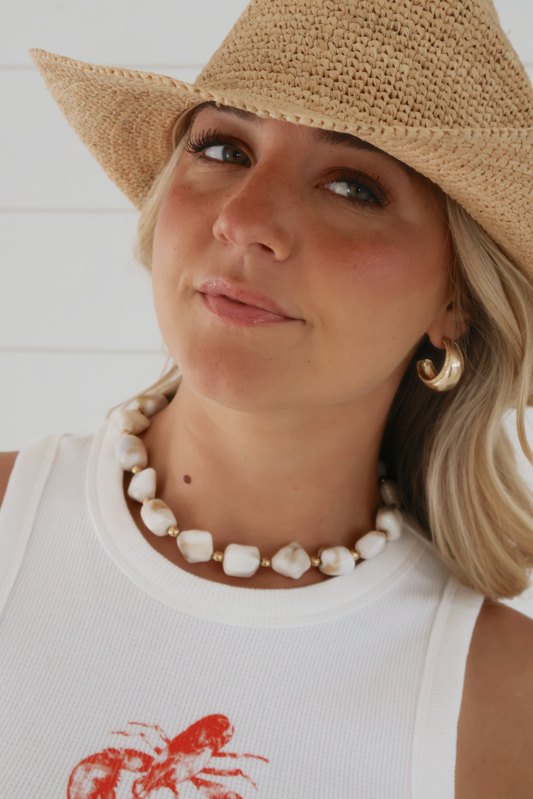 Evelyn Cream Necklace