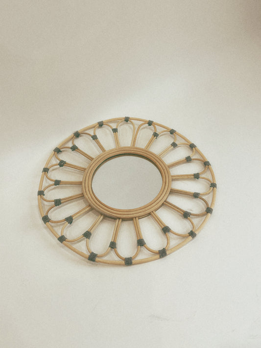 Woven Rattan Mirror