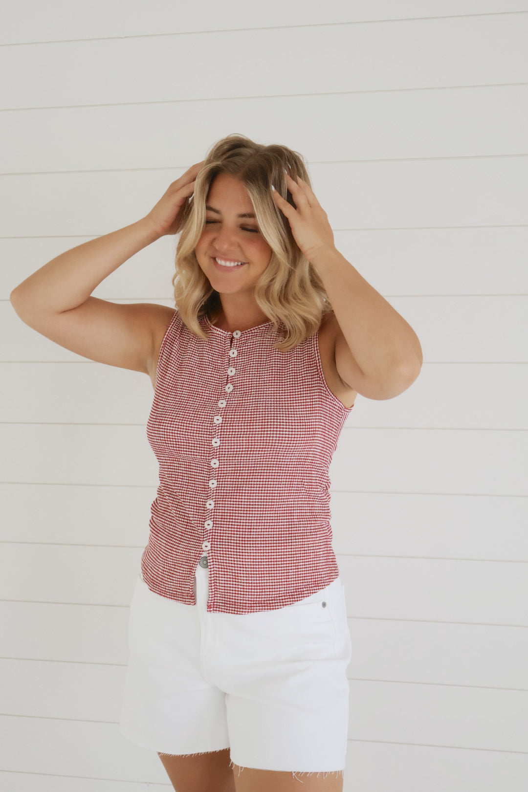 Dallas Gingham Top