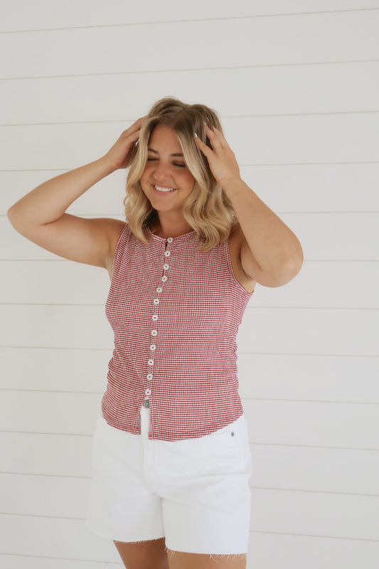 Dallas Gingham Top
