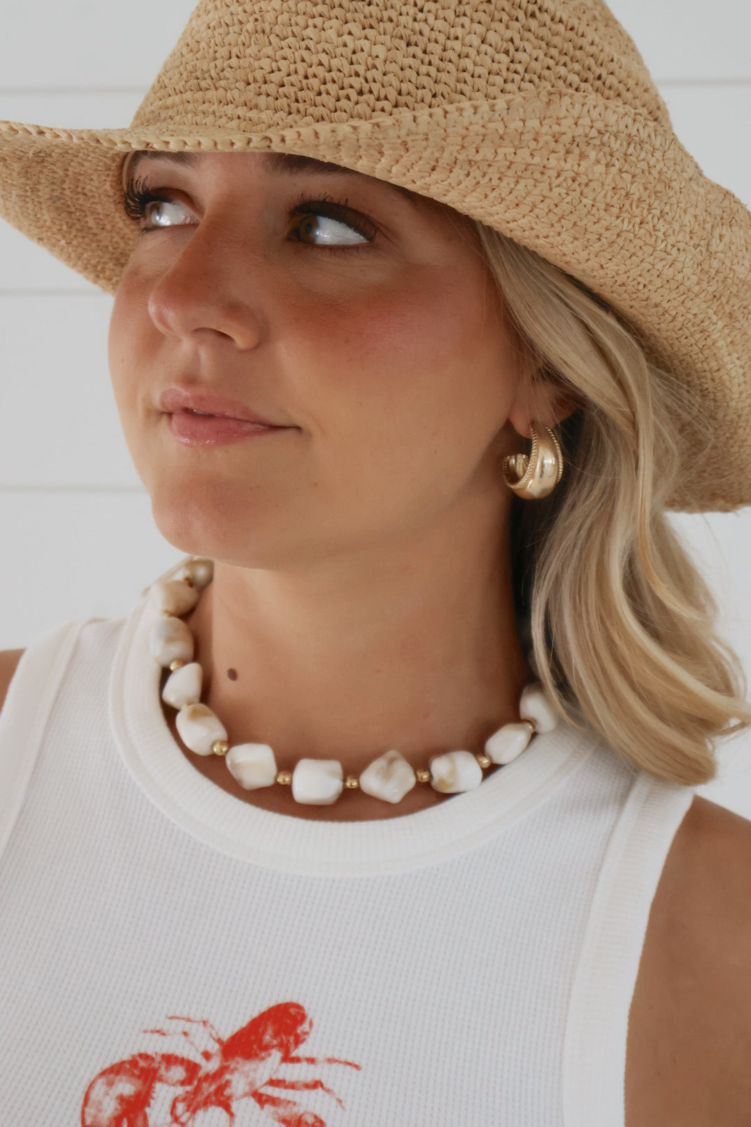 Evelyn Cream Necklace