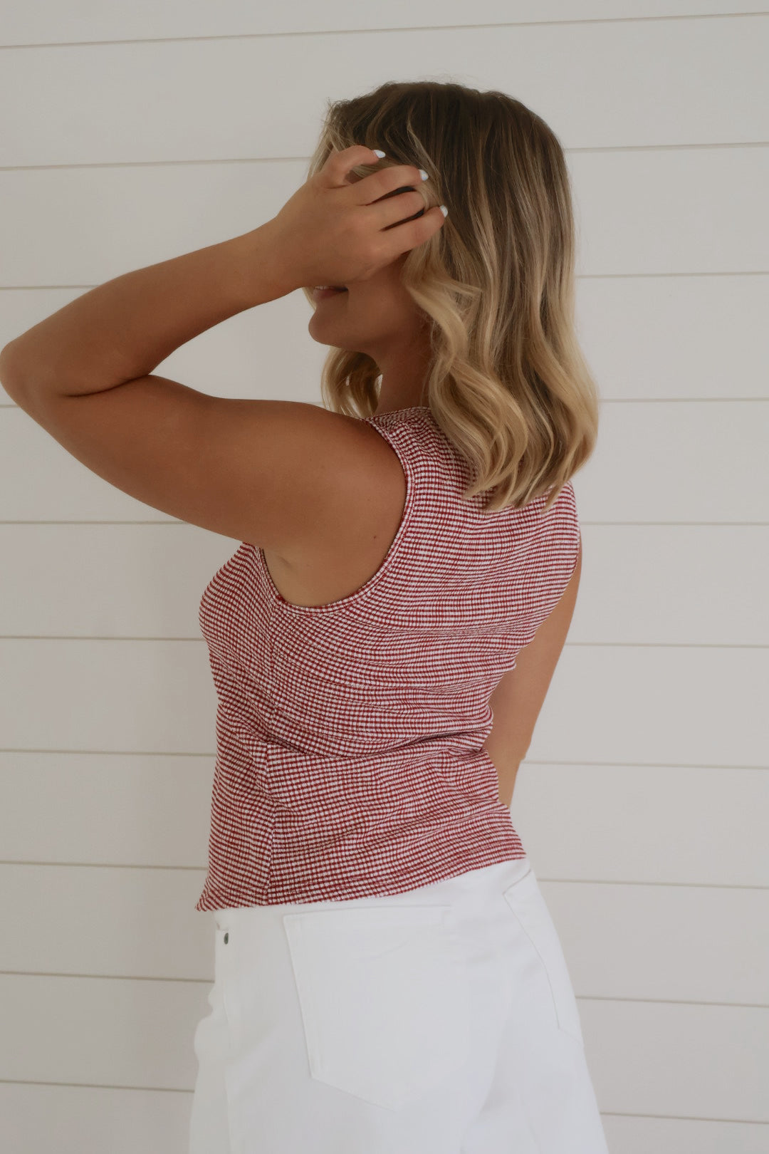 Dallas Gingham Top