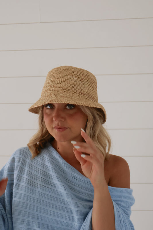 Isla Raffia Bucket Hat