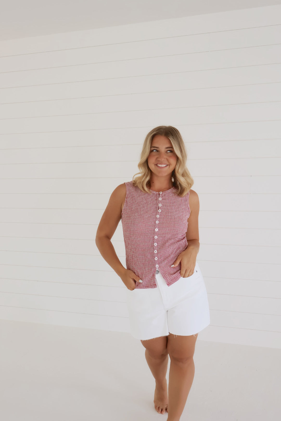 Dallas Gingham Top