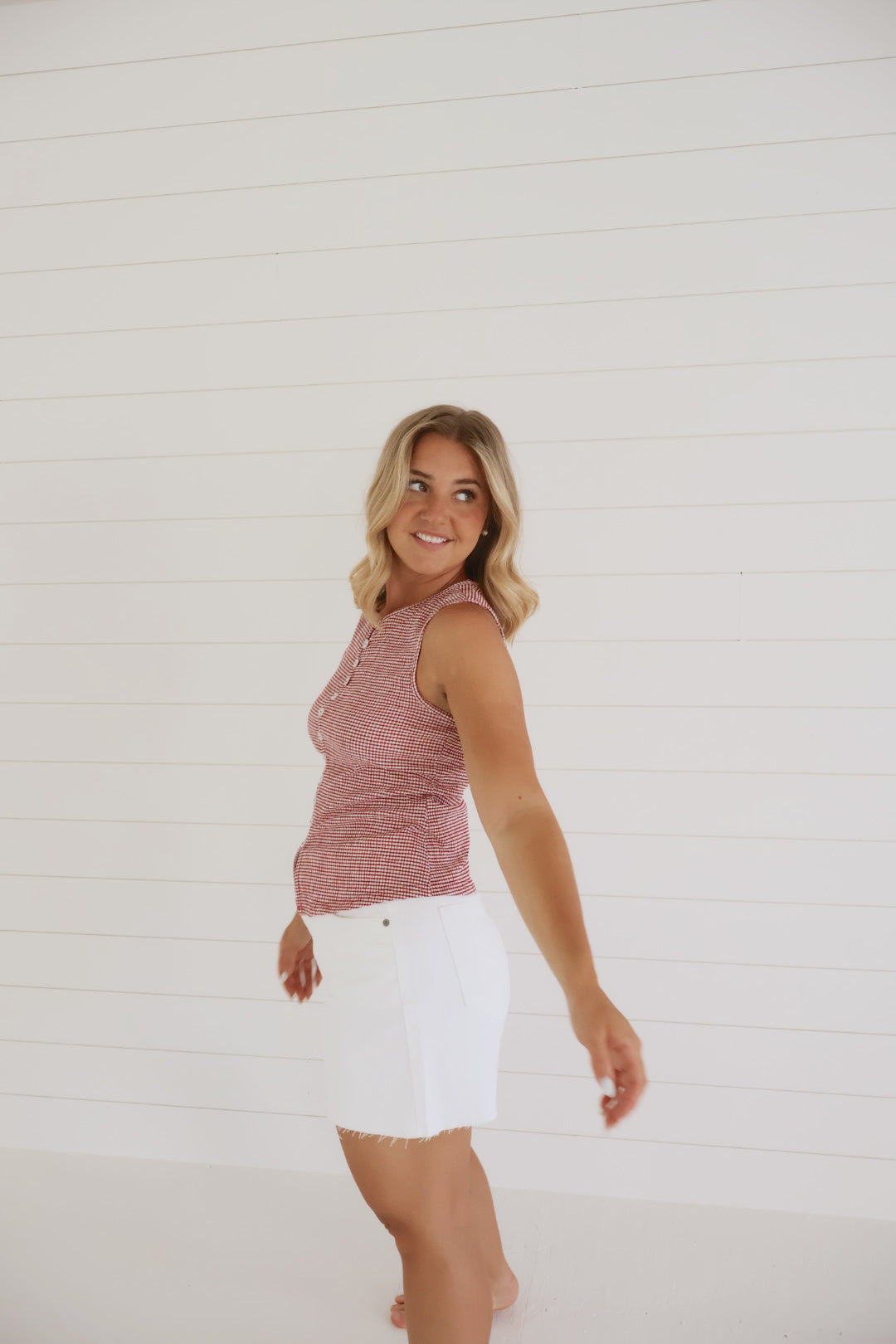 Dallas Gingham Top