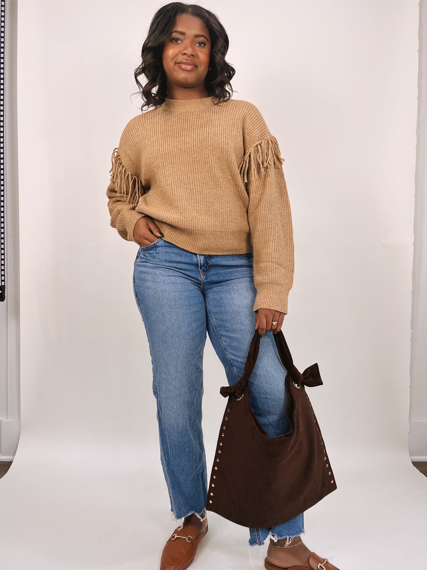 Beatrice Fringe Sweater