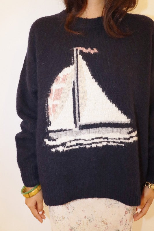 PREORDER Cameron Sailboat Sweater
