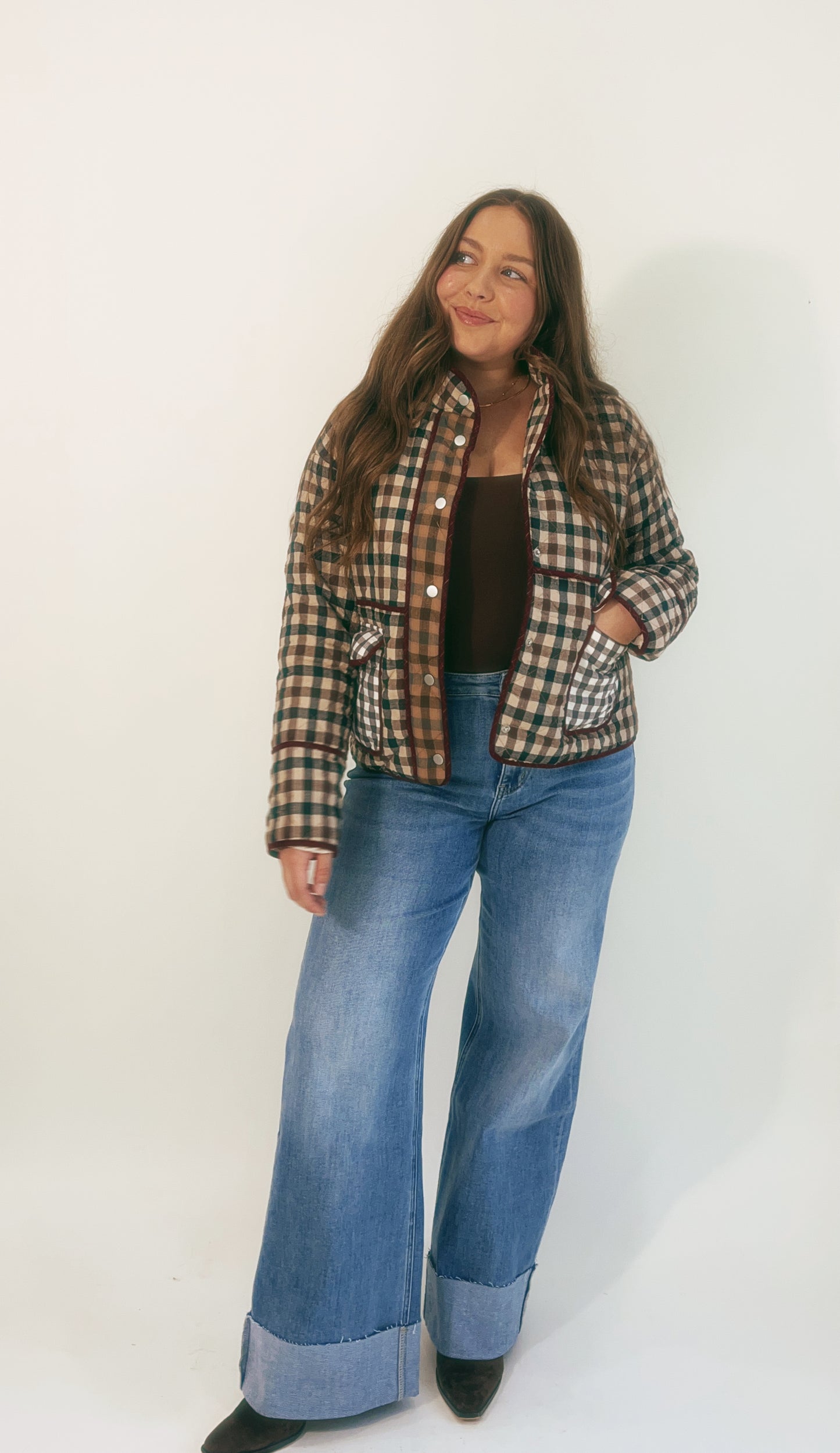 90s Cuffed Straight Jeans