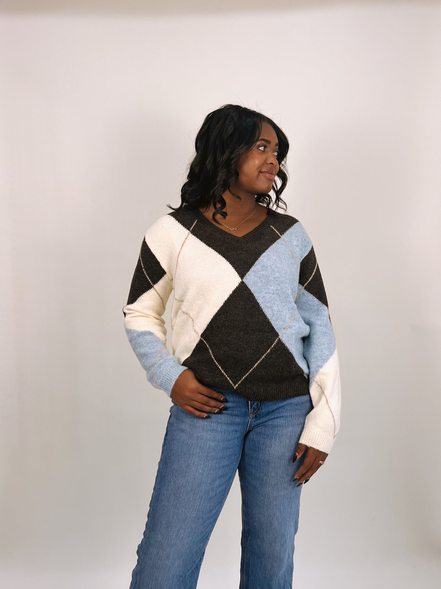Virginia Argyle Sweater