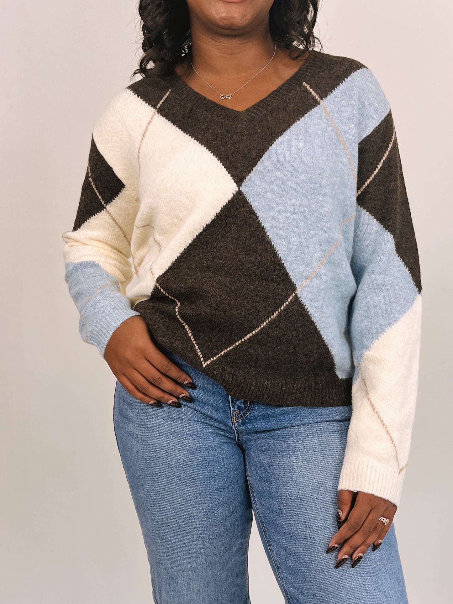 Virginia Argyle Sweater