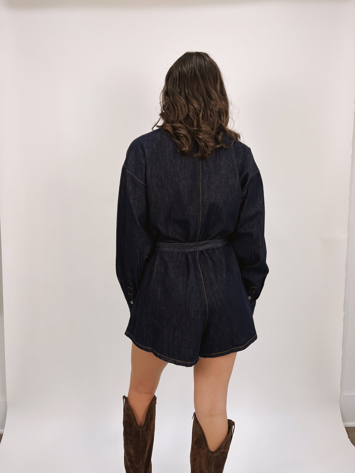 Arden Denim Romper