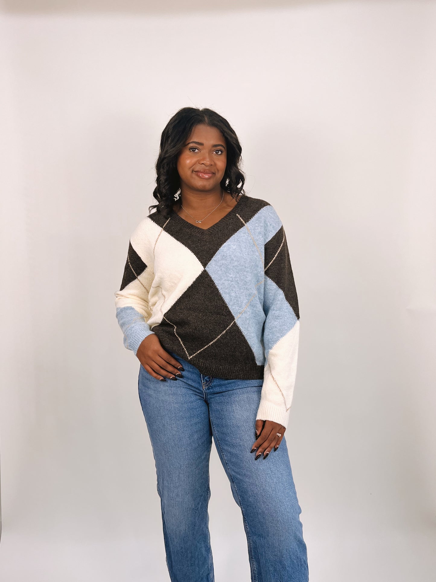 Virginia Argyle Sweater