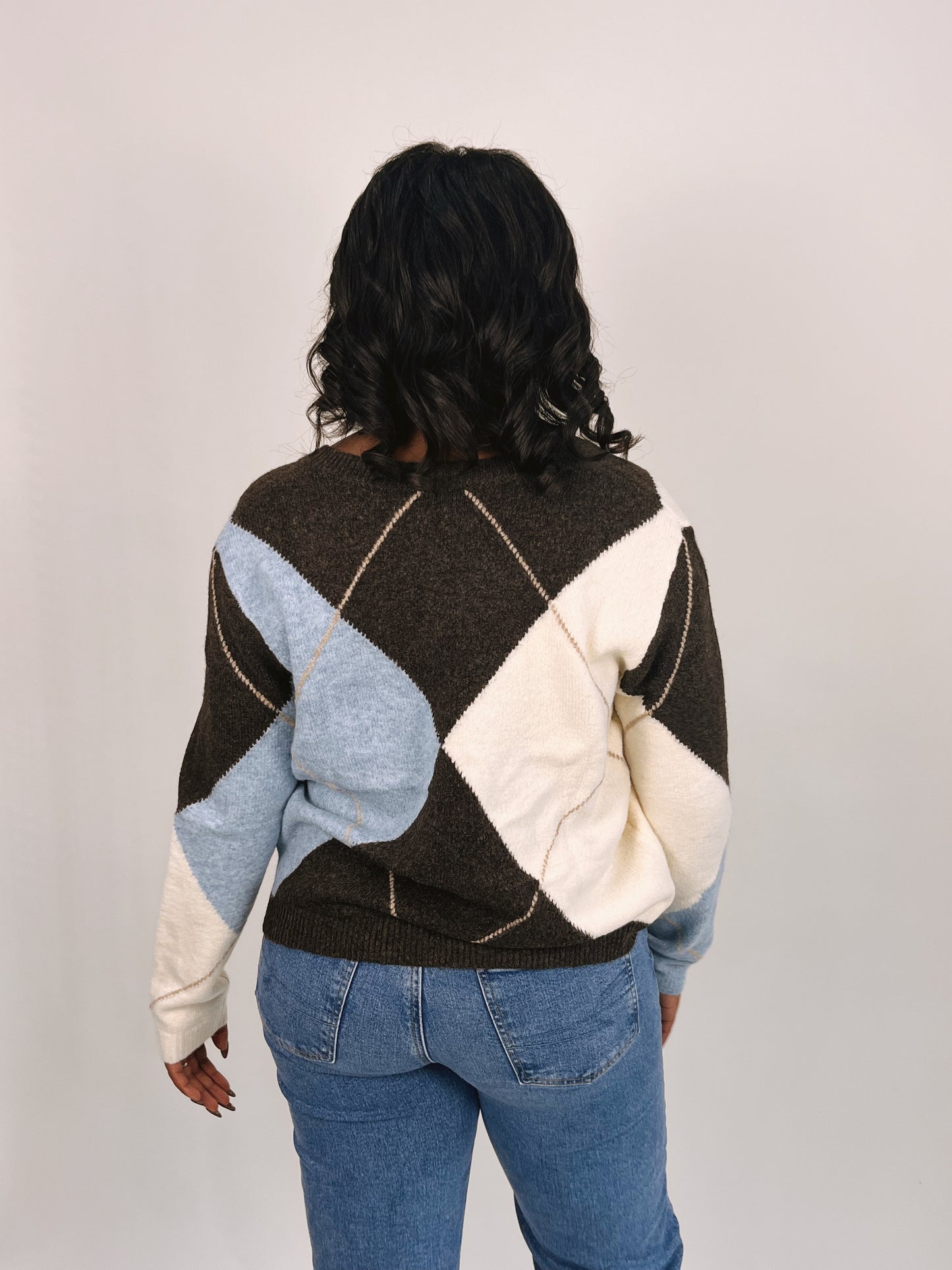 Virginia Argyle Sweater