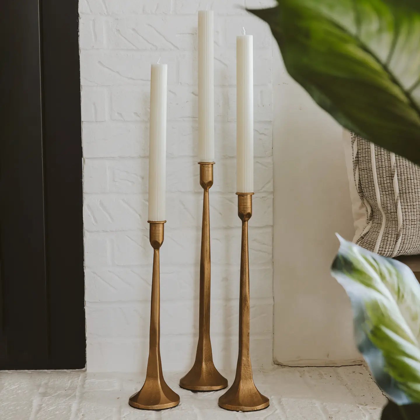Cast Iron Taper Candle Holders