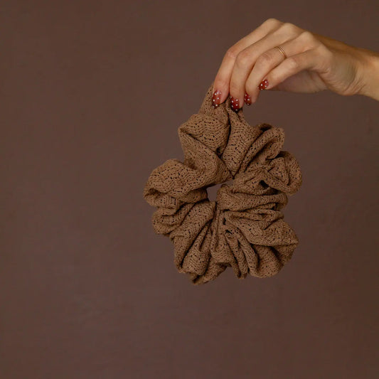 Lennon Mocha Scrunchie